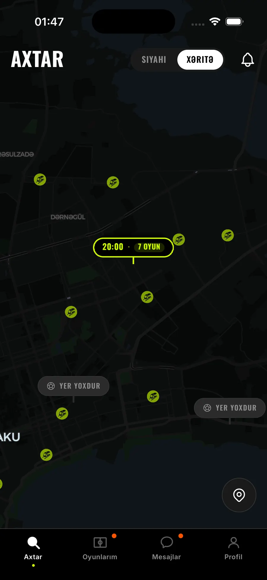 AzFut — Yaxınlıqda harada oyun var, bax